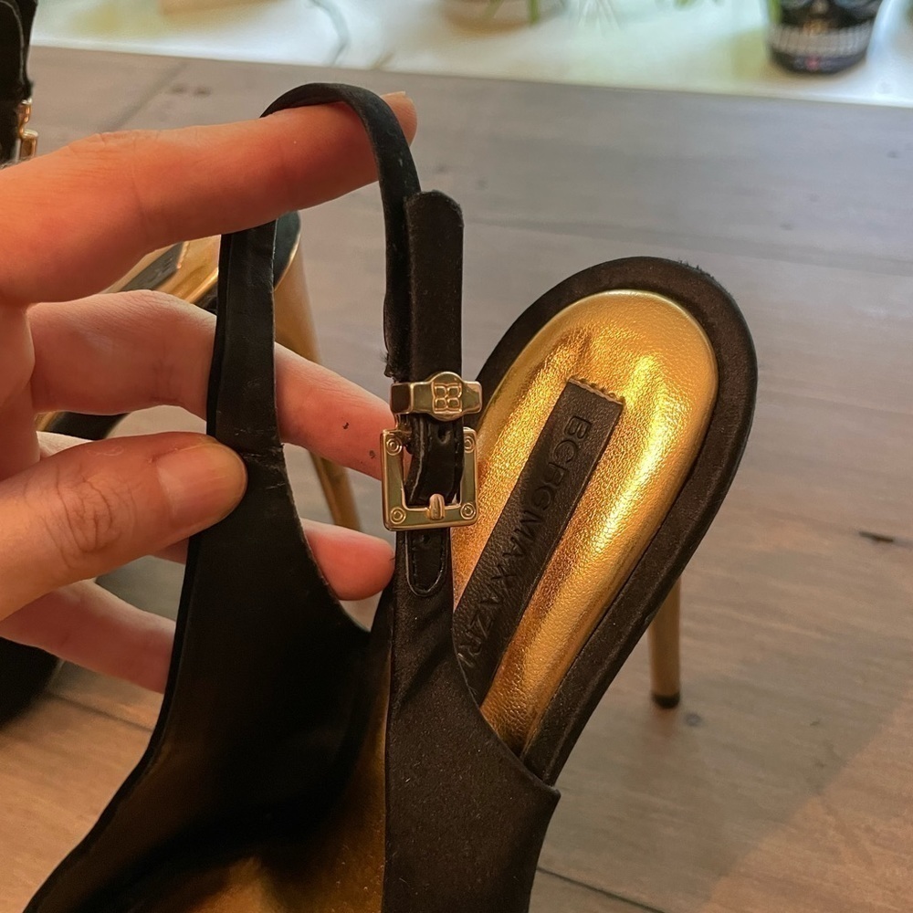 Bcbgmaxazria MA Peyton Peep Toe Platform Sandal Black - Picture 9 of 16